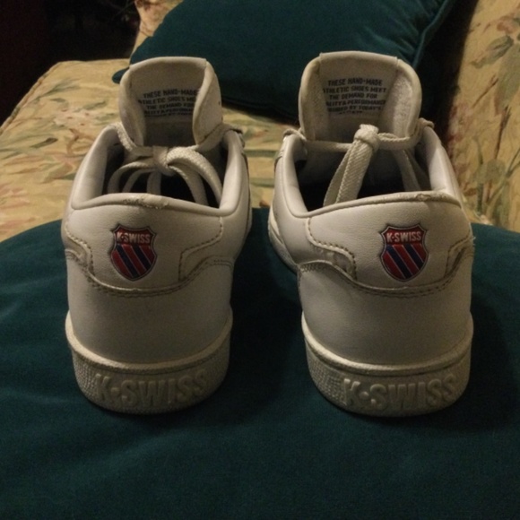 K.SWISS Classic Leather Tennis Shoe Size 2.5 youth - Picture 5 of 7